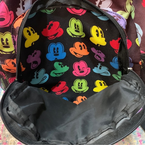 Disneyland Resort Park Exclusive Rainbow Silhouette Mickey Mouse Black Backpack - Picture 7 of 9
